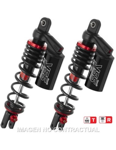Juego Amortiguadores Traseros YSS Gas Top Line c/Botella superior Yamaha N-Max 125