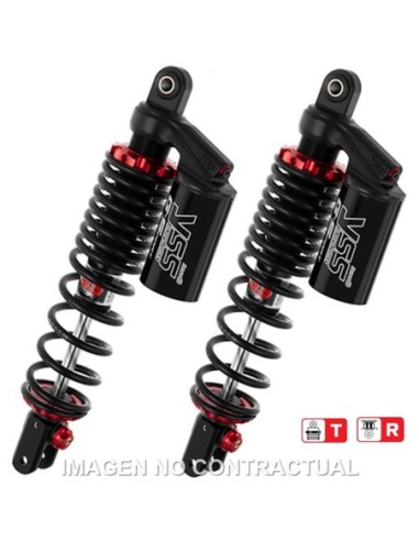 Juego Amortiguadores Traseros YSS Gas Top Line c/Botella superior Yamaha X-Max 300