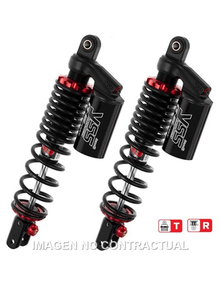 Juego Amortiguadores Traseros YSS Gas Top Line c/Botella superior Yamaha X-Max 300