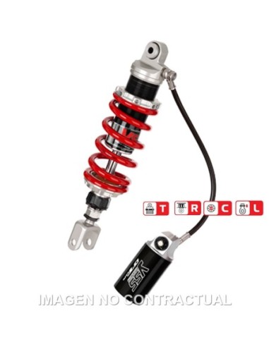 Amortiguador Trasero YSS Gas Top Line c/Botella con latiguillo Kawasaki Ninja 300