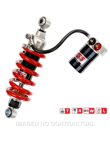 Amortiguador Trasero YSS Gas Top Line c/Botella con latiguillo Kawasaki ER6N