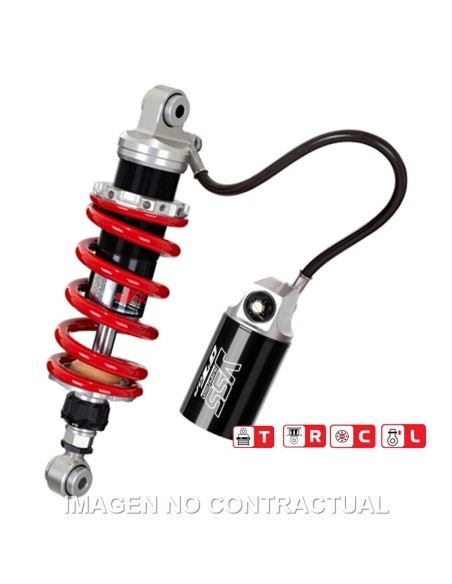 Amortiguador Trasero YSS Gas Top Line c/Botella con latiguillo Kawasaki Z 650