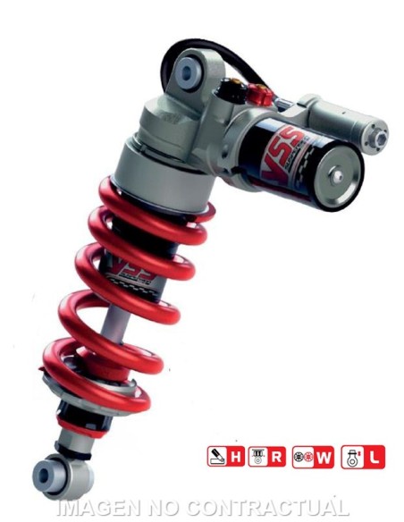 Amortiguador Trasero YSS Gas Top Line c/Botella superior Suzuki GSXR1000