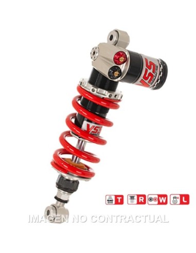 Amortiguador Trasero YSS Gas Top Line c/Botella superior SUZUKI GSX R 1000 K7-K8