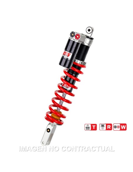 Amortiguador Trasero YSS Gas Top Line c/Botella superior Kawasaki KX F 250