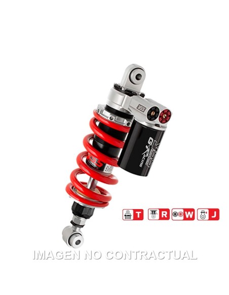 Amortiguador Trasero YSS Gas Top Line c/Botella superior MV Agusta Rivale