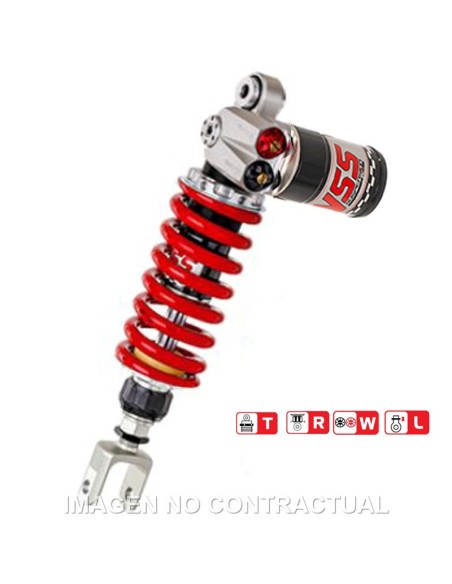 Amortiguador Trasero YSS Gas Top Line c/Botella superior Suzuki GSX R 600
