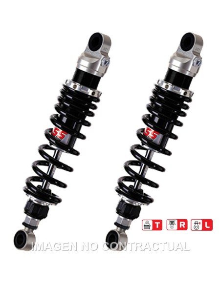 Juego Amortiguadores Traseros YSS Gas Top Line Triumph Rocket III