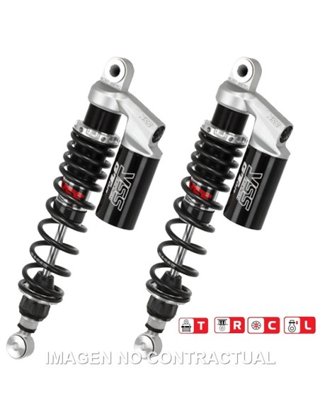Juego Amortiguadores Traseros YSS Gas Top Line c/Botella superior Suzuki VX 800