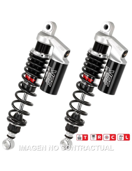 Juego Amortiguadores Traseros YSS Gas Top Line c/Botella superior Triumph Bonnevile 87