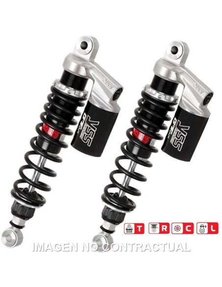 Juego Amortiguadores Traseros YSS Gas Top Line c/Botella superior Moto Guzzi California
