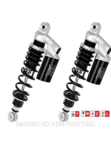 Juego Amortiguadores Traseros Yss Gas Top Line c/Botella superior Royal Enfield California