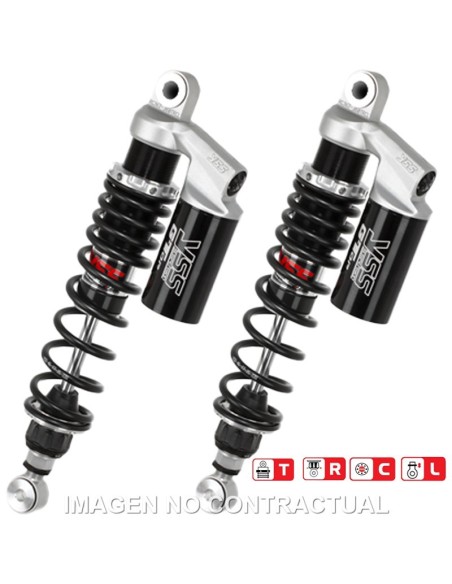 Juego Amortiguadores Traseros Yss Gas Top Line c/Botella superior Royal Enfield Continental