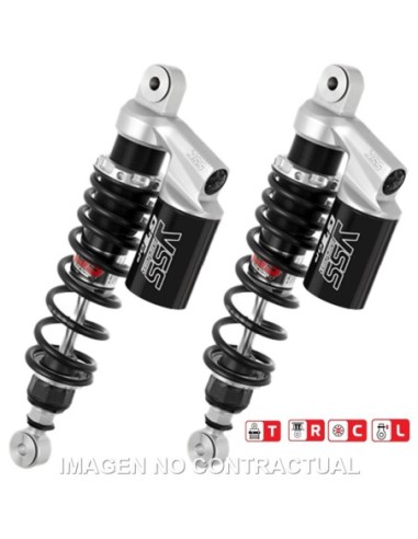 Juego Amortiguadores Traseros Yss Gas Top Line c/Botella superior Suzuki GSX 1200