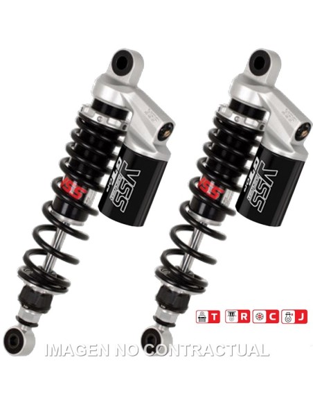Juego Amortiguadores Traseros Yss Gas Top Line c/Botella superior Triumph Bonneville