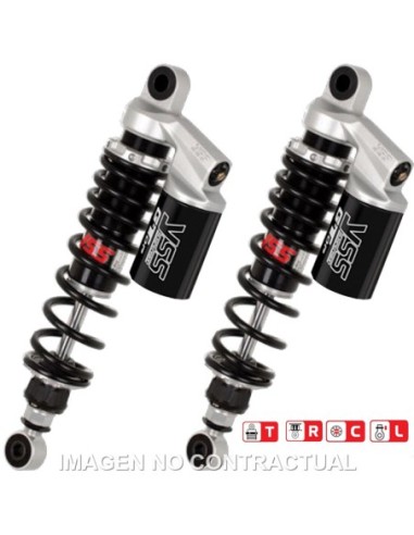 Juego Amortiguadores Traseros Yss Gas Top Line c/Botella superior Triumph Street Twin