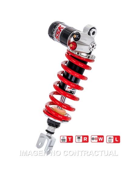 Amortiguador Trasero YSS Gas Top Line c/Botella superior Kawasaki Z800