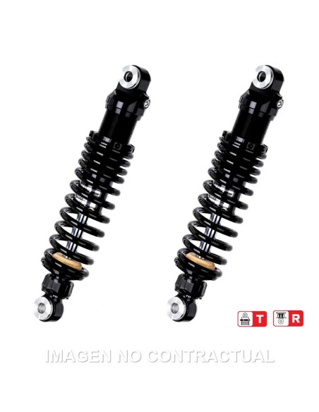 Juego Amortiguadores Traseros YSS Black Edition Gas Top Line Harley Davidson Fat Bob