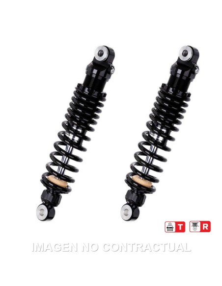 Juego Amortiguadores Traseros YSS Black Edition Gas Top Line Harley Davidson FLHR 1340