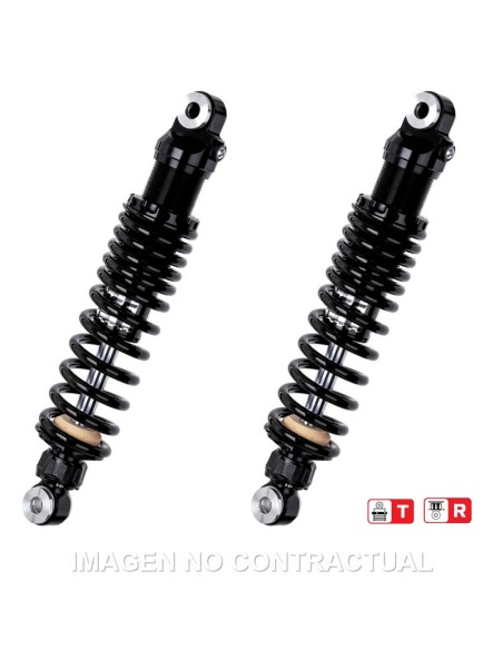 Juego Amortiguadores Traseros YSS Black Edition Gas Top Line Harley Davidson FLHR