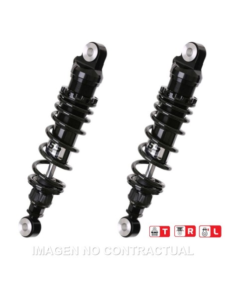 Juego Amortiguadores Traseros YSS Black Edition Gas Top Line Triumph Bonneville