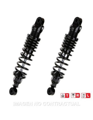 Juego Amortiguadores Traseros YSS Black Edition Gas Top Line Yamaha SR 400