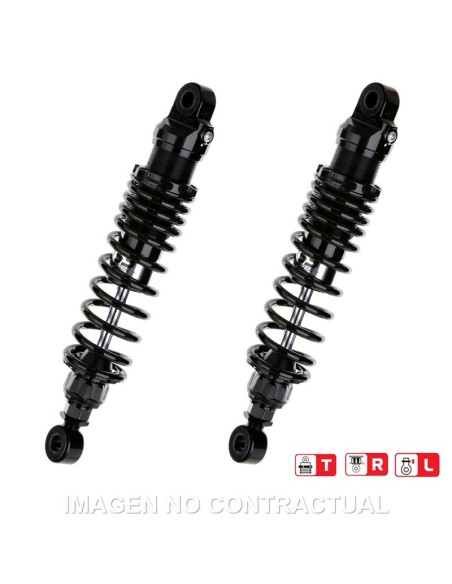 Juego Amortiguadores Traseros YSS Black Edition Gas Top Line Yamaha SR 400