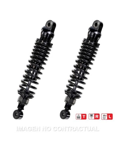 Juego Amortiguadores Traseros YSS Black Edition Gas Top Line Harley Davidson Street