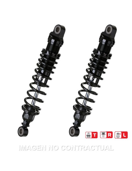 Juego Amortiguadores Traseros YSS Black Edition Gas Top Line Triumph Street