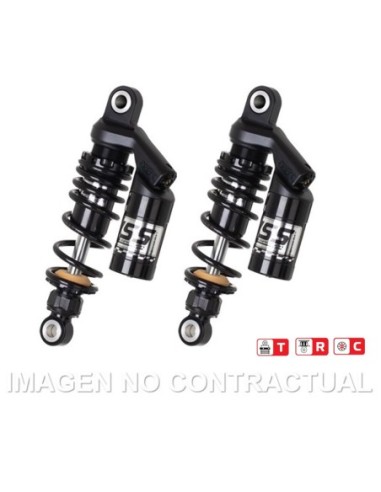 Juego Amortiguadores Traseros YSS Black Edition Gas Top Line c/Botella superior Yamaha Bolt