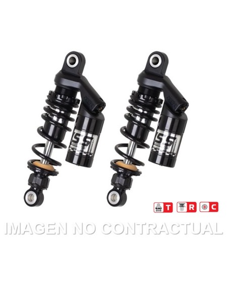 Juego Amortiguadores Traseros YSS Black Edition Gas Top Line c/Botella superior Yamaha Bolt