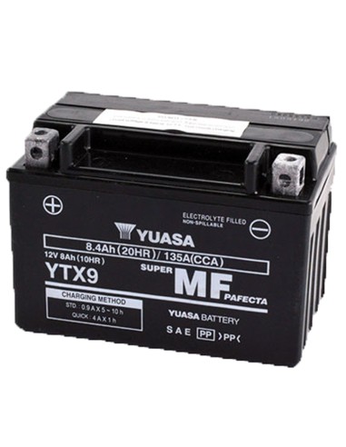 BATERIA YUASA YTX9-BS ACTIVADA