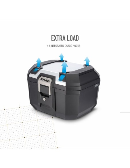 BAUL SHAD TOP CASE TR41 ALUMINIO