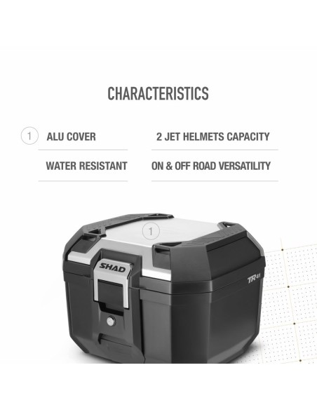 BAUL SHAD TOP CASE TR41 ALUMINIO