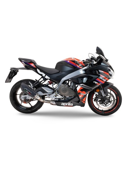 ESCAPE GPR Aprilia RS 457 2024/2025 Grand Prix Evo Black Titanium Silenciador homologado para ruido, escape completo con ...