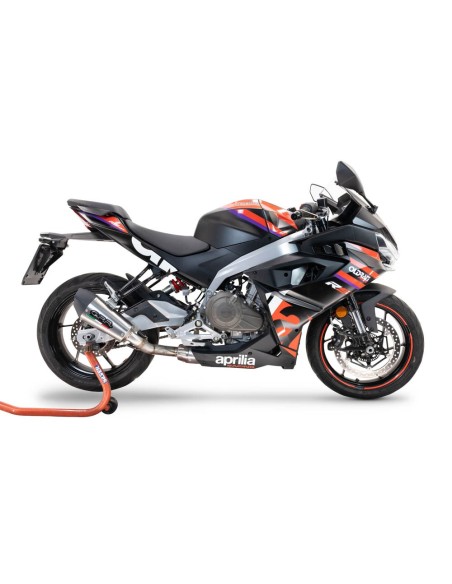 ESCAPE GPR Aprilia RS 457 2024/2025 Grand Prix Evo Titanium Silenciador homologado para ruido, escape completo con catalizad ...