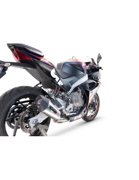 ESCAPE GPR Aprilia RS 457 2024/2025 Grand Prix Evo Titanium Silenciador homologado para ruido, escape completo con catalizad ...