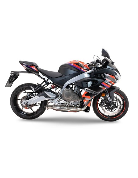 ESCAPE GPR Aprilia RS 457 2024/2025 Ghost Inox Sistema racing con Dbkiller no homologado