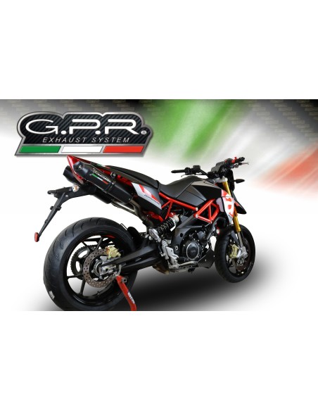 ESCAPE GPR Aprilia Dorsoduro 750 2008/2016 Furore Nero Sistema Homologado