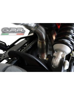 ESCAPE GPR Aprilia Dorsoduro 900 2017/2020 e4 Decatalizzatore Sistema racing