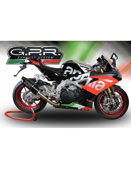 ESCAPE GPR Aprilia Rsv 4 1100 Racing Factory 2019/2020 e4 Furore Evo4 Nero Sistema homologado con catalizador incluido