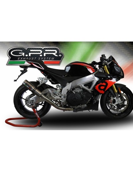 ESCAPE GPR Aprilia Tuono 1100 V4 Rr 2017/2020 e4 M3 Titanium Natural Sistema homologado con catalizador incluido