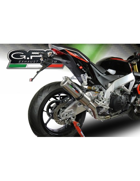 ESCAPE GPR Aprilia Tuono 1100 V4 Rr 2017/2020 e4 M3 Titanium Natural Sistema homologado con catalizador incluido