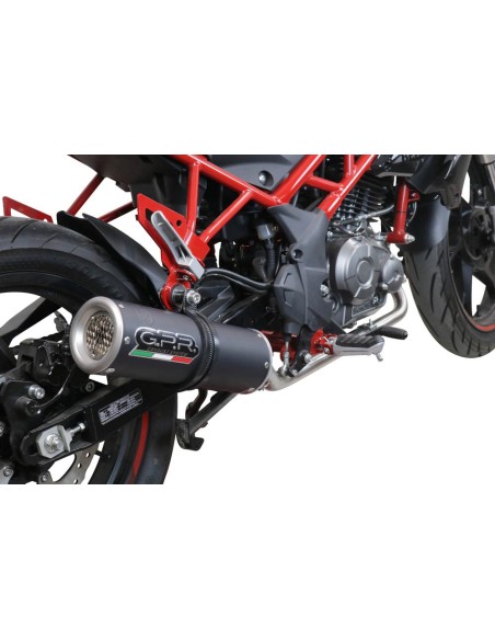 ESCAPE GPR Benelli Bn 125 2021/2024 e5 M3 Black Titanium Sistema homologado con catalizador incluido