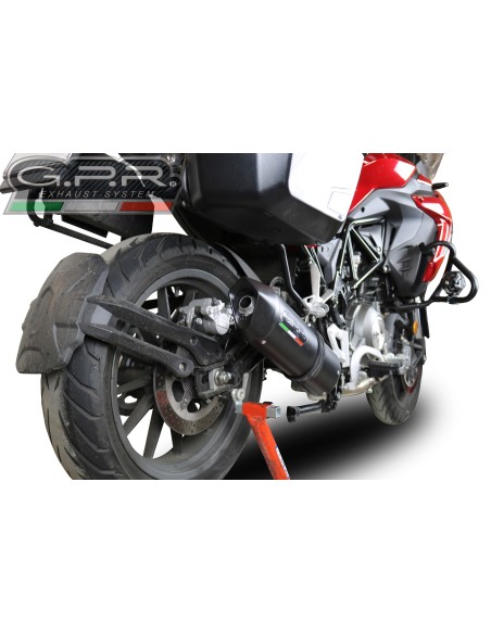 ESCAPE GPR Benelli Trk 502 2017/2020 e4 Furore Evo4 Nero Sistema homologado con catalizador incluido