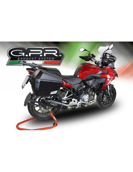 ESCAPE GPR Benelli Trk 502 2017/2020 e4 Furore Evo4 Nero Sistema homologado con catalizador incluido