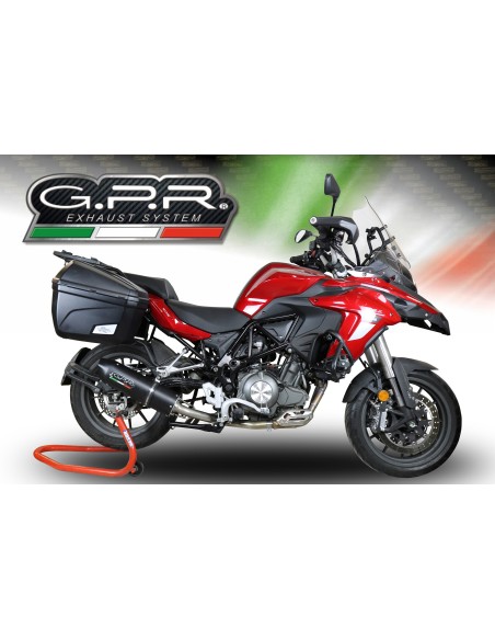 ESCAPE GPR Benelli Trk 502 2021/2024 e5 Furore Evo4 Nero Sistema homologado con catalizador incluido