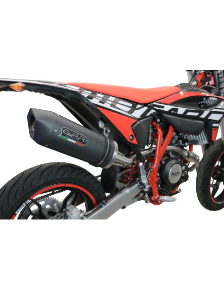 ESCAPE GPR Beta RR 125 4T Motard LC 2021/2024 e5 Furore Evo4 Nero Sistema homologado con catalizador incluido