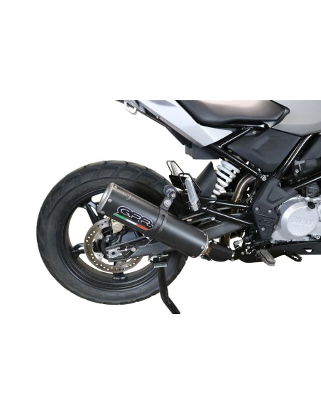 ESCAPE GPR Bmw G 310 Gs 2017/2021 e4 M3 Black Titanium Sistema homologado con catalizador incluido