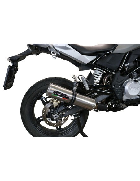 ESCAPE GPR Bmw G 310 Gs 2017/2021 e4 M3 Titanium Natural Sistema homologado con catalizador incluido